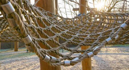 Green net of children's playの写真素材