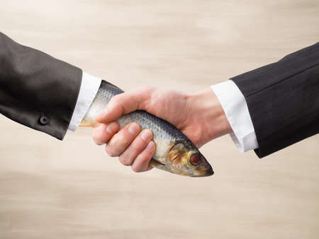 Dead Fish Handshakeの写真素材