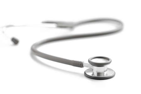 Stethoscope isolated on white backgroundの写真素材
