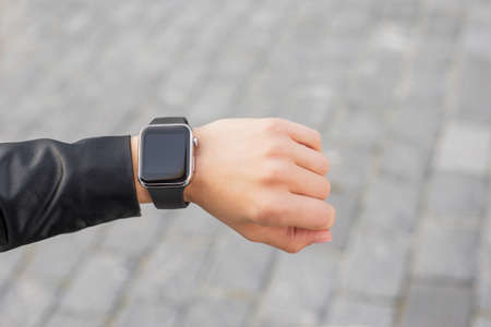 Digital wristwatchの写真素材