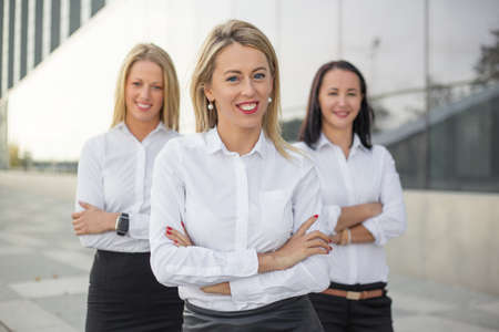 Successful business women smilingの写真素材