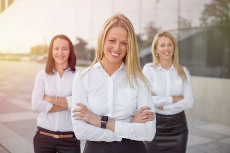 Business woman smilingの写真素材