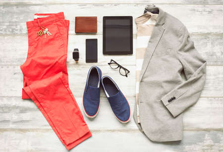 Modern set of outfitの写真素材