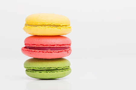 Differen color macaroonsの写真素材