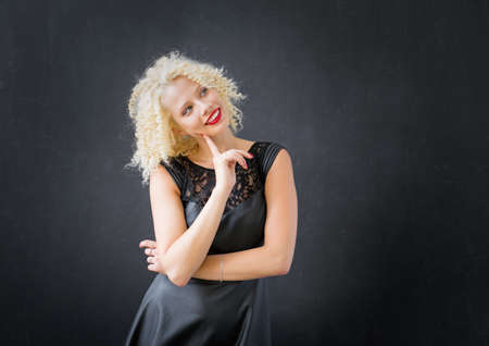 beautiful woman being thoughtfulの写真素材