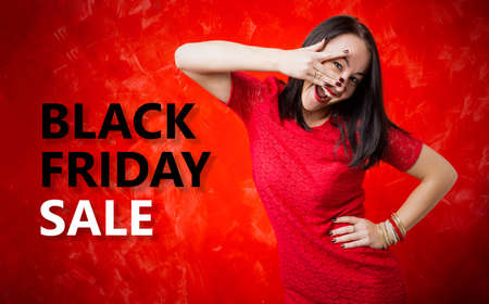 Black Friday Sale posterの写真素材