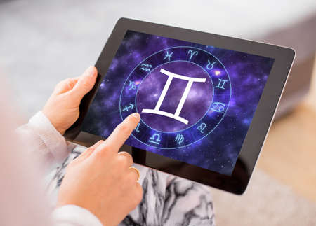 Gemini zodiac signの写真素材
