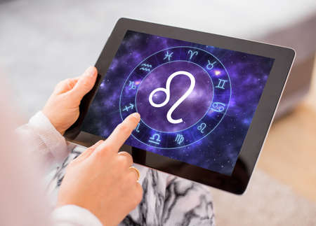 Leo zodiac signの写真素材