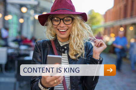 Content is kingの写真素材
