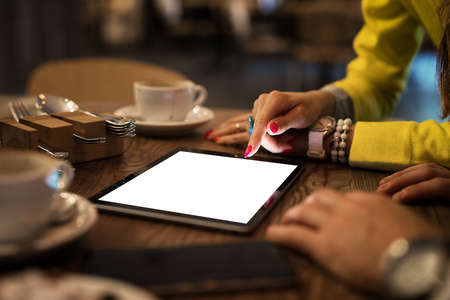 Digital tablet mockupの写真素材