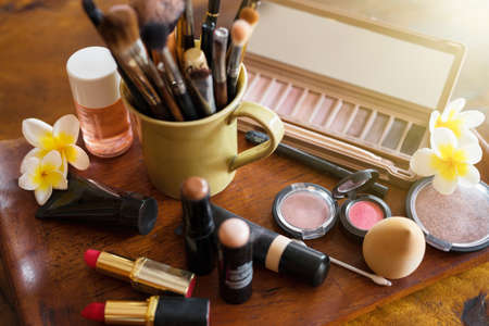 Set of women's cosmeticsの写真素材