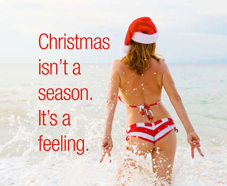 Christmas isn't a season. It's a feeling.の写真素材