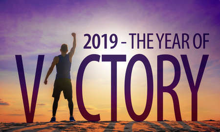 2019 - The Year of Victoryの写真素材