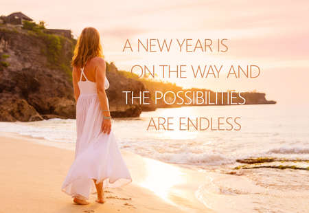 A New Year is on the way and the possibilities are endlessの写真素材