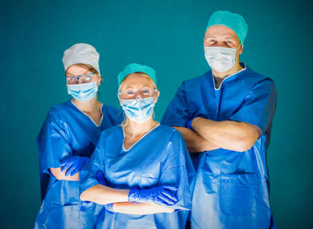 Team of three doctorsの写真素材
