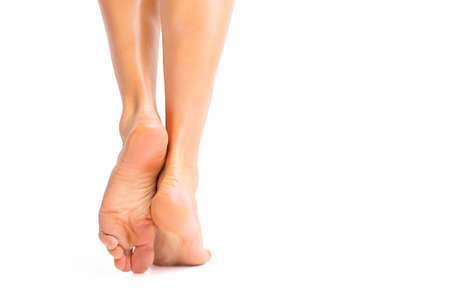 Woman with healthy legs and foot skinの写真素材