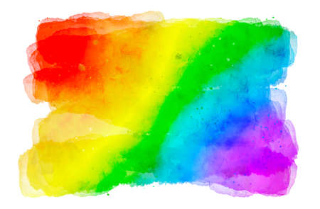 Watercolors as rainbow, concept of LGBT pride backgroundの写真素材