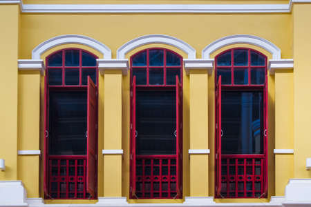 Tree window vintage style.の写真素材