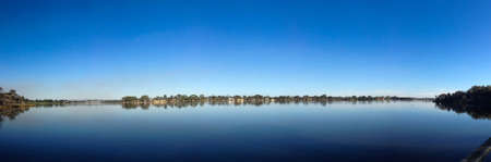 Panorama of Canning river in Perth, Australia.の写真素材