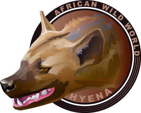 African predatory animal is hyenaのイラスト素材