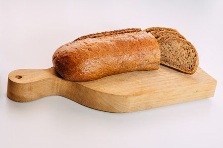 Gluten free homemade bread. Healthy food. Gluten-free whole grain rye bread sliced.