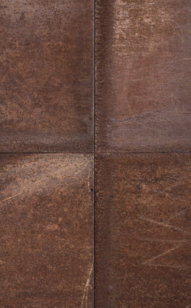 Rust metal texture background. Vertical crop. Close-up.の写真素材