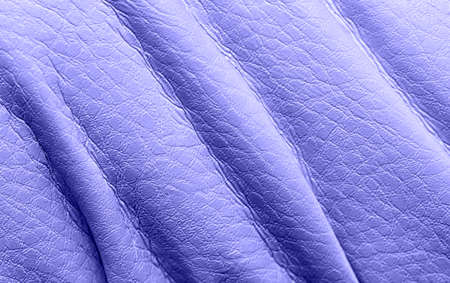 Natural leather texture. Very Peri color trend 2022. Close up.の写真素材