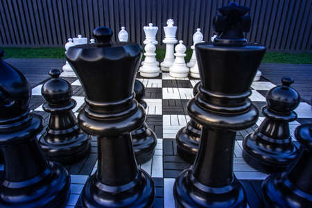 Great chess. a great chess field. Figures from chess.の写真素材