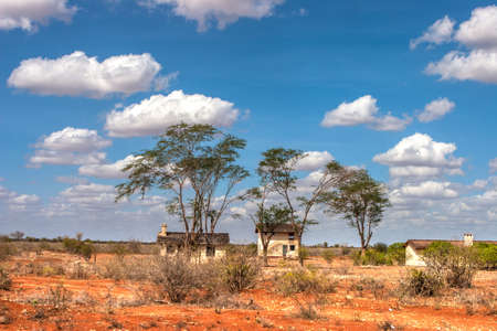 Abandoned houses. Africa. Kenya Journey through Africa.の写真素材