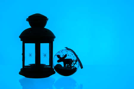 New Year's flashlight. Christmas decoration.の写真素材