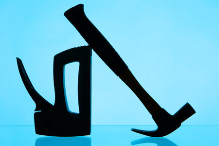 A hammer. The hammer contour. Instruments