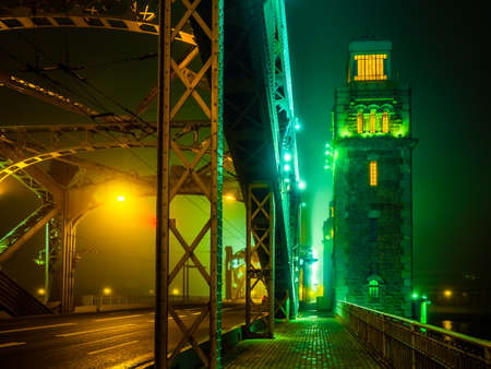 Petersburg. Fog. Bridges of St. Petersburg. Russia. The Bridge of Peter the Great. Streets of Petersburg. Neva River. Architecture of Petersburg.の写真素材