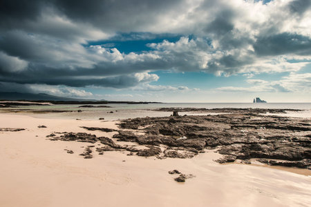 The Galapagos Islands. Ecuador. Island of San Cristobal in the Pacific Ocean. Beaches of the...