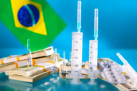 Paid medicine in Brazil. Medical tourism. Healthcare in Brazil. Treatment abroad. Treatment in Brazil.の写真素材