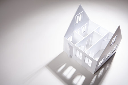 Architectural concept. Planning of premises in the future house. The work of a construction...