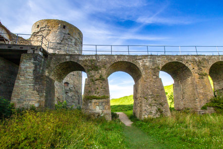 St. Petersburg. Russia. Koporye Fortress. Ruins Koporsky fortress. Castle Koporye. Koporye fortress in the Leningrad region. Architectural monuments of Russia. Sights of Petersburg.のeditorial素材
