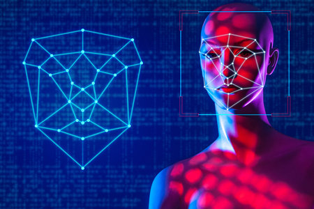 Identification of a person's identity based on control points on their face. Using the face geometry...