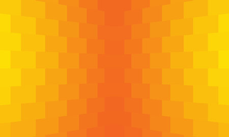 Gradient background orange. Yellow-red texture consists of rectangular shapes. Transition and gradation of orange. Texture with an orange gradient. Geometric abstract background. Abstract wallpaperの写真素材
