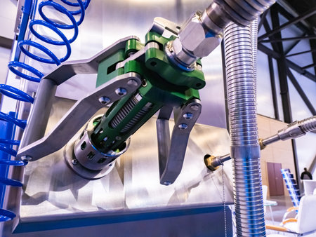Refueling with natural gas. Process of pumping methane. Concept - equipment for gas station. Green...