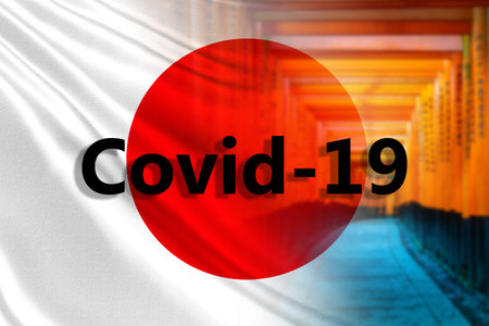 Covid 2019.Japan. Coronovirus outbreak. Covid 2019 virus outbreak in Japan.