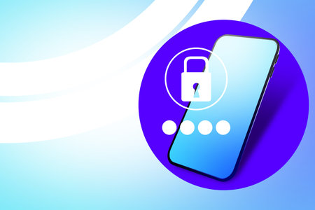 Data protection in smartphone. Phone password. Safety when using electronic gadgets. Protection of...