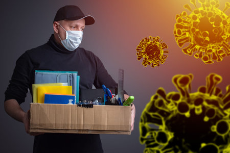 Dismissal due to coronavirus. Bankruptcy in pandemic time. Suspension from work during the COVID...