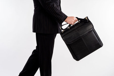 Man in a suit symbolizes business consulting. business consulting for companies. Business consulting...