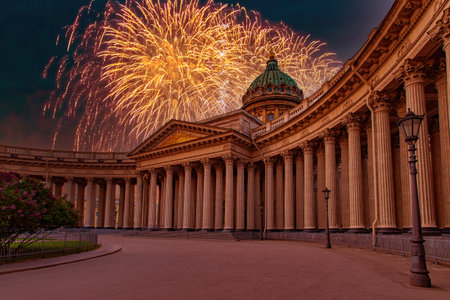 Saint Petersburg. Russia. Kazan cathedral. St. Petersburg in summer. Sights Of St. Petersburg....