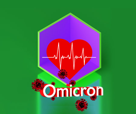 Omicron coronavirus variant. Omicron Covid-19 variant Coronavirus. Mutated coronavirus SARS-CoV-2....