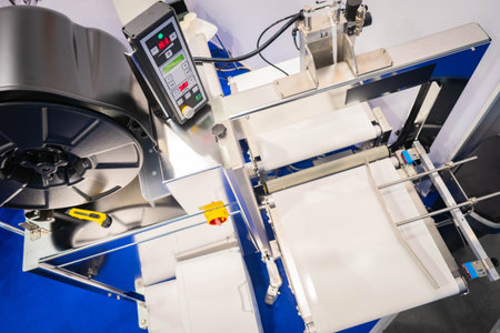 Equipment with Assemblys lines. Industrial equipment. Concept - sale of production machines. Factory...