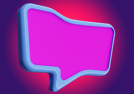Dialogue cloud. Dialogue bubble on red background. Purple Conversation Bubble. Conversation bubble...