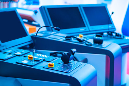Dispatch point at the enterprise. Place to manage the plant. production control point. Workplace of...