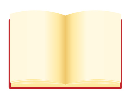 Open notebook , notebook vector illustrationのイラスト素材