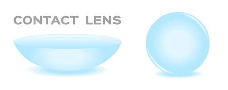 Two contact lenses. Eps 10 , vectorのイラスト素材